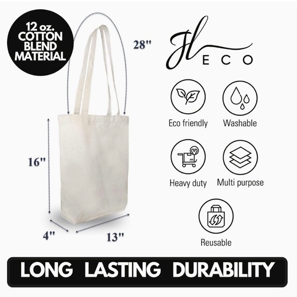 Embroidered Canvas Tote Bag for Teachers - Picture 4 of 4